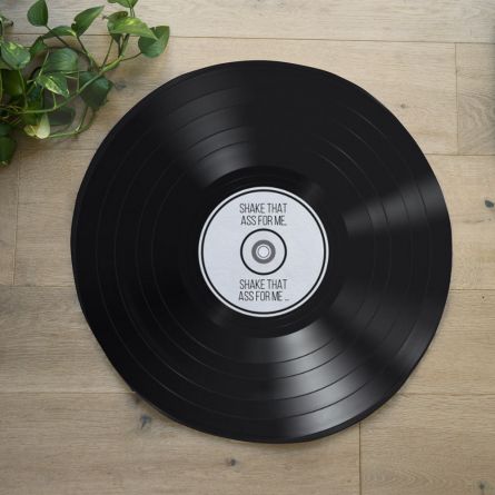 Tappeto da Bagno Personalizzabile a Forma di Vinile