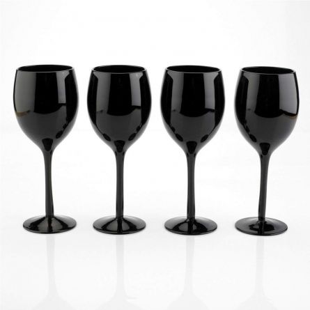 Bicchieri da Vino Neri – Set da 4