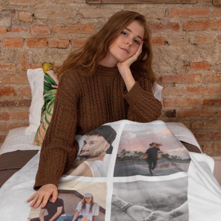 Coperta con 5 Foto e Testo