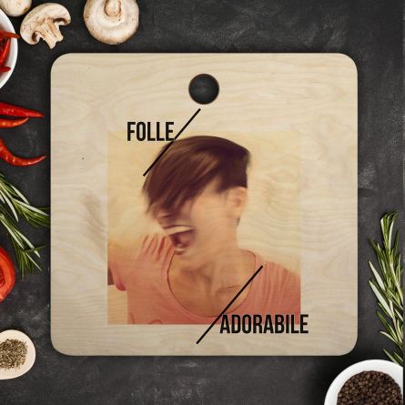 Tagliere Personalizzabile con Testo e Foto