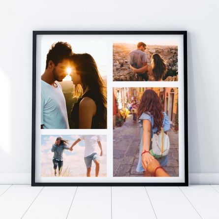 Foto poster personalizzabile con 4 foto
