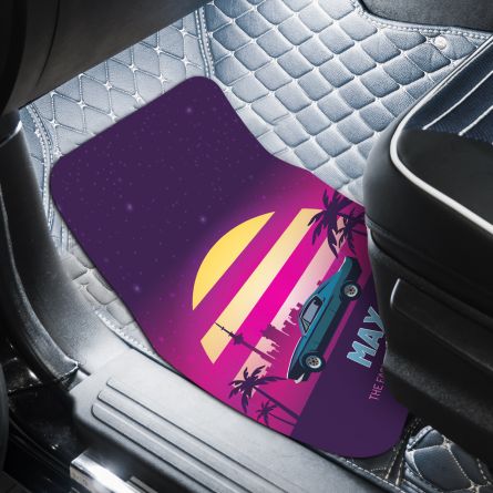 Tappetino per Auto con Testo su 2 Righe
