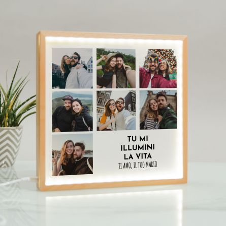 Light Box con 7 Foto e Testo
