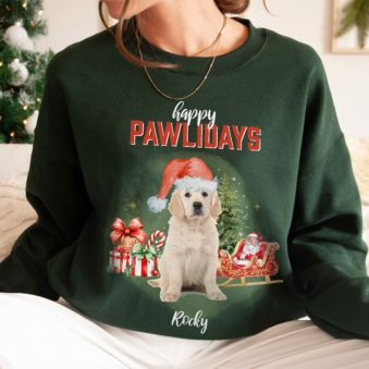 Maglione Natalizio Bootleg Personalizzato con Animale Domestico