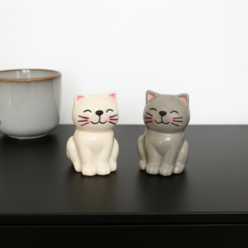 Saliera e Pepiera a forma di Gatto