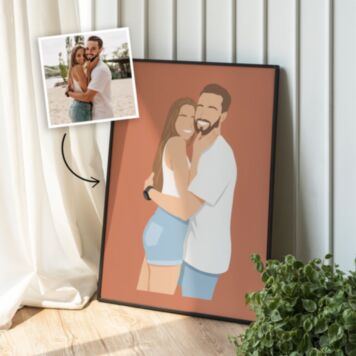 Poster personalizzabile con illustrazione