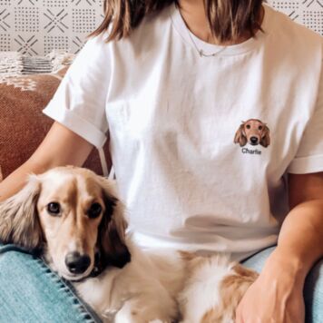 Maglietta Personalizzata Animale Domestico in stile Fumetto