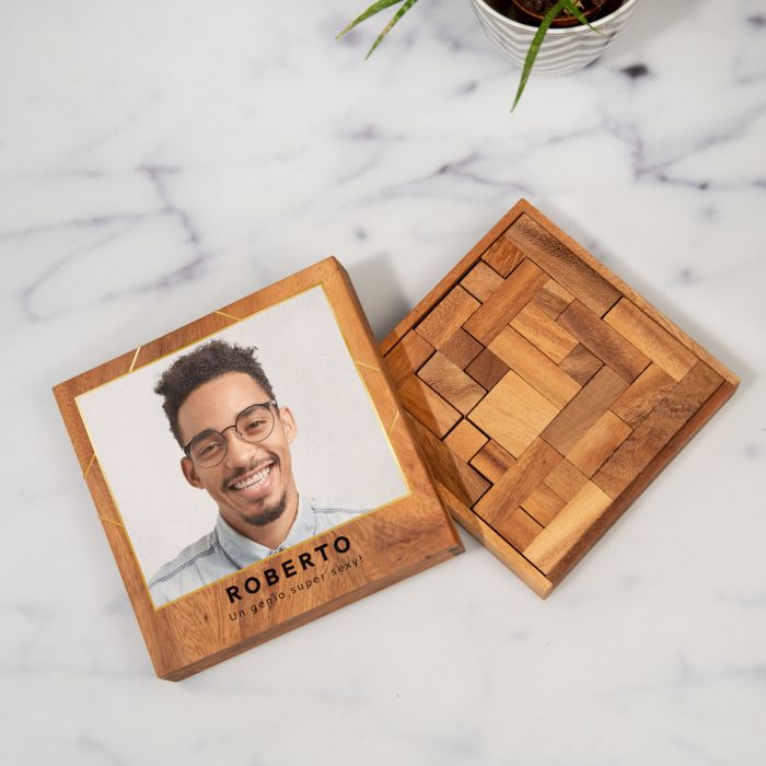 Rompicapo in Legno Personalizzato con Foto e Testo main product photo