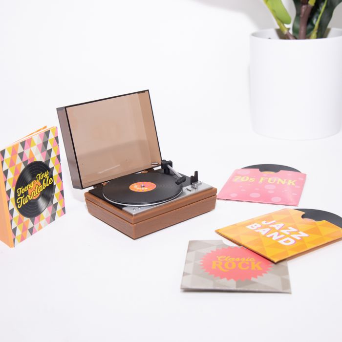 Giradischi Minuscolo con Dischi in Vinile Minuscoli main product photo