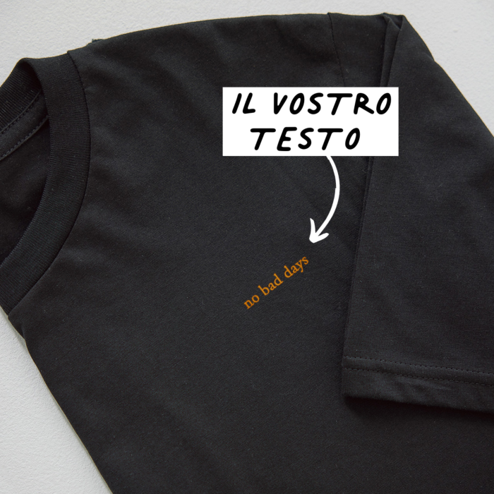 Maglietta con Ricamo con Testo