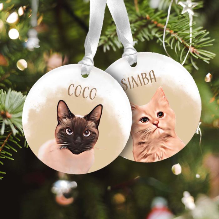 Pendente in Acrilico Personalizzato con Animale Domestico Set da 2