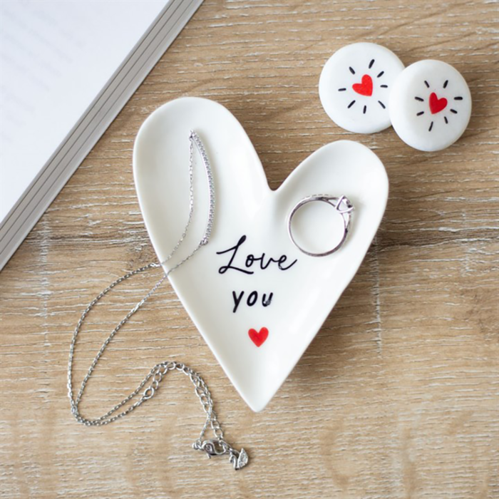 Ciotola a forma di Cuore Love You