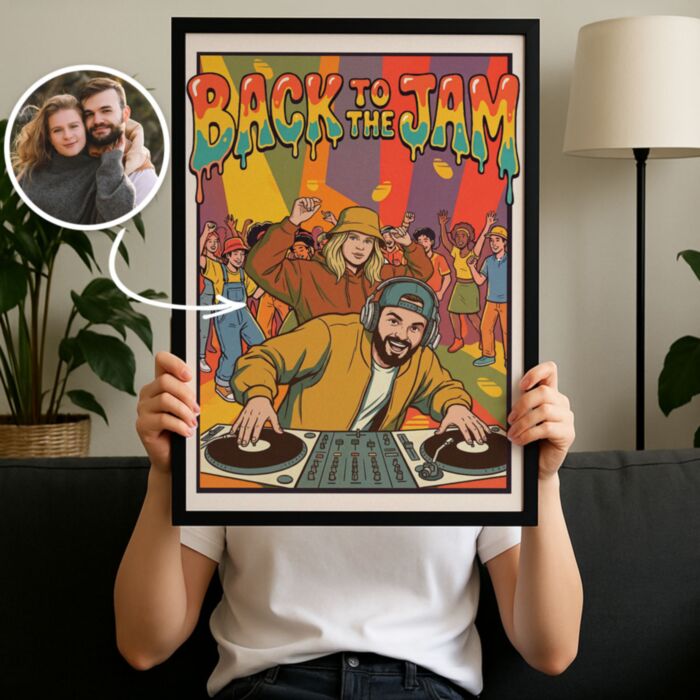 Poster Personalizzato Festa anni '90 – Tu come DJ