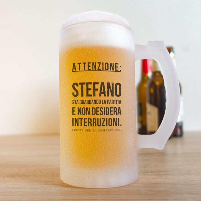 Boccale da Birra Personalizzato per Amanti dello Sport