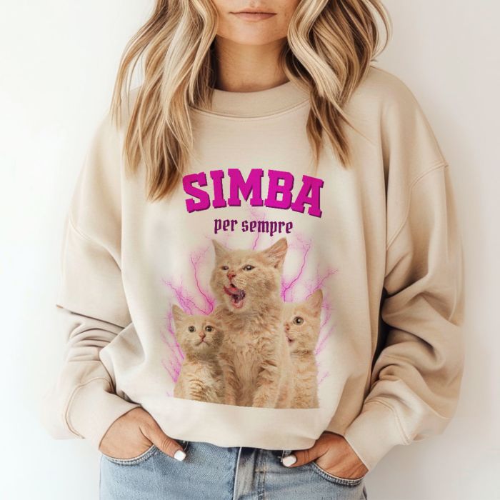 Felpa Personalizzata Bootleg Vintage Animale Domestico