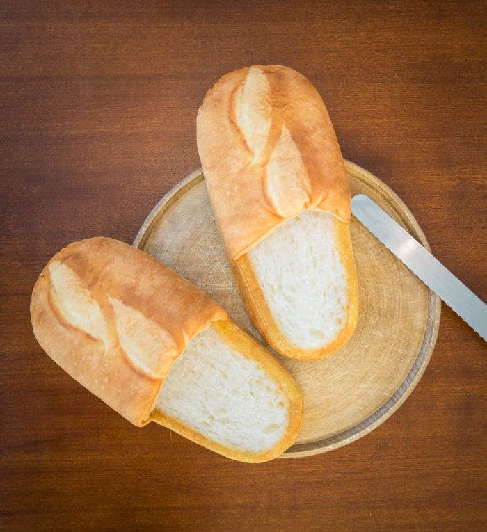 Pantofole al pane bianco