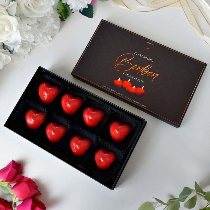 Candele al Profumo di Cioccolato a forma di Cuore