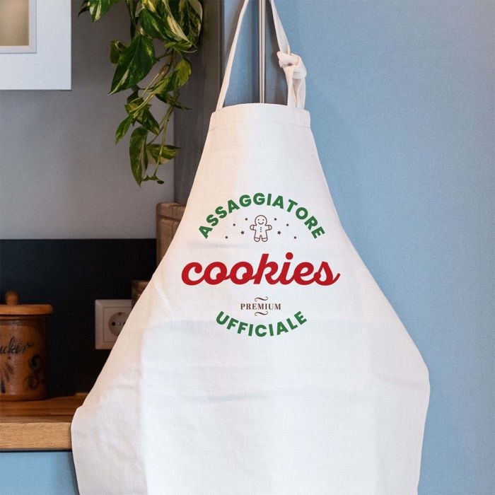Grembiule da Cucina Personalizzato con Testo per Natale