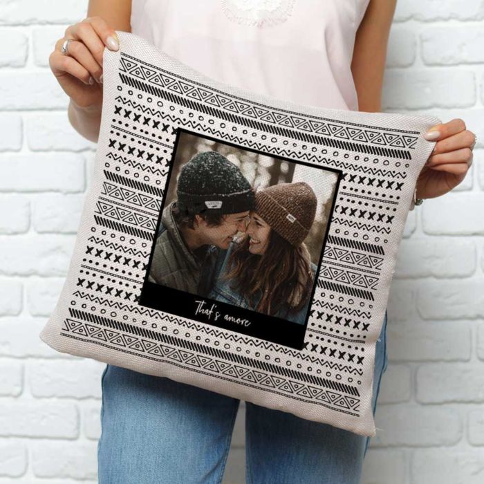 OLD Personalisierbarer Kissenbezug mit Foto und Text 