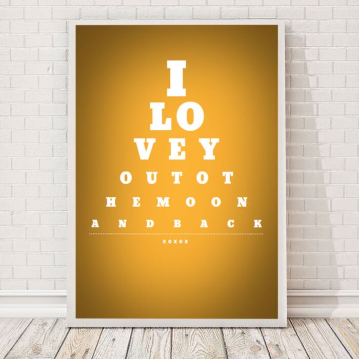 Tabella oculistica – poster personalizzabile