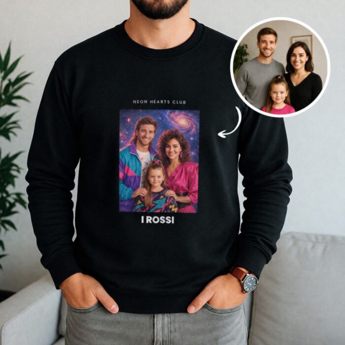 Felpa Personalizzata con Foto Viaggio nel Tempo