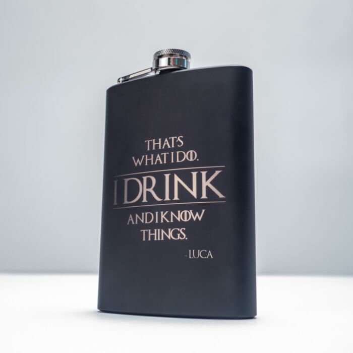 Fiaschetta Personalizzata I Know Things