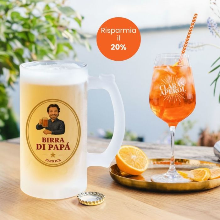 Set Regalo con Bicchiere Aperol e Boccale da Birra