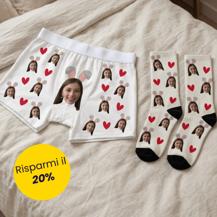 Set regalo calzini pasquali e boxer