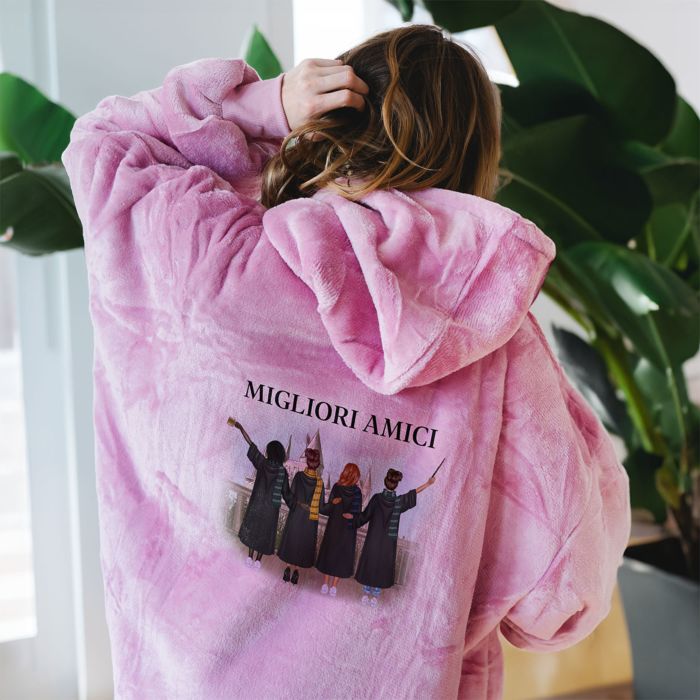 Coperta con Cappuccio Personalizzata Maghe