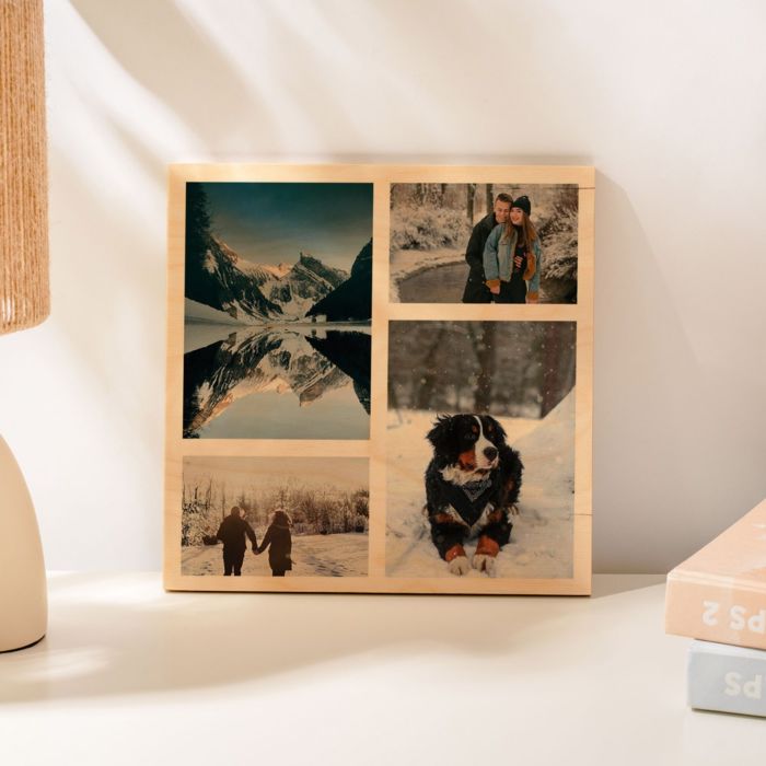 Stampa su Legno con 4 Foto