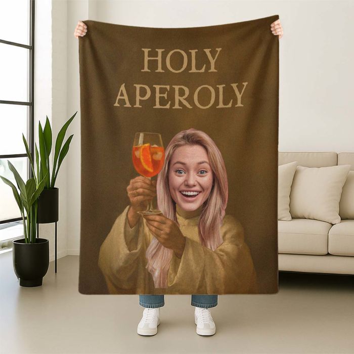 Coperta Personalizzata Aperol Spritz con il tuo Viso