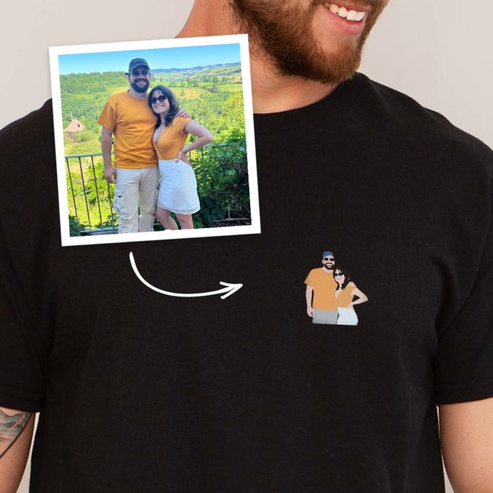 Maglietta Personalizzata con piccola Illustrazione