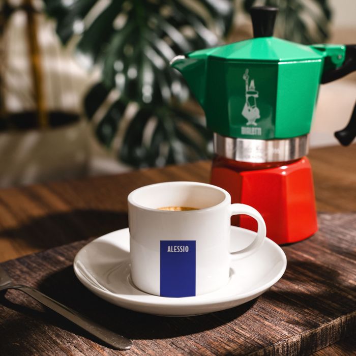 Tazzina da Caffè Personalizzata con Nome e Sfondo
