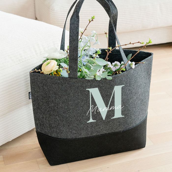 Borsa in Feltro Personalizzata con Monogramma