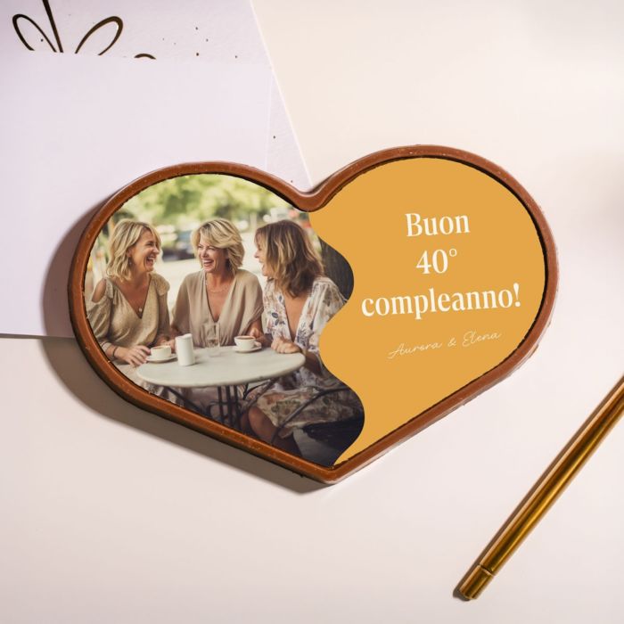 Cioccolatini Personalizzati Cuore con Foto e Testo