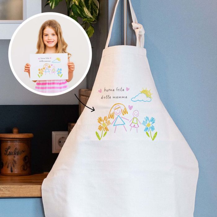 Grembiule Personalizzato con Disegno dei Bambini