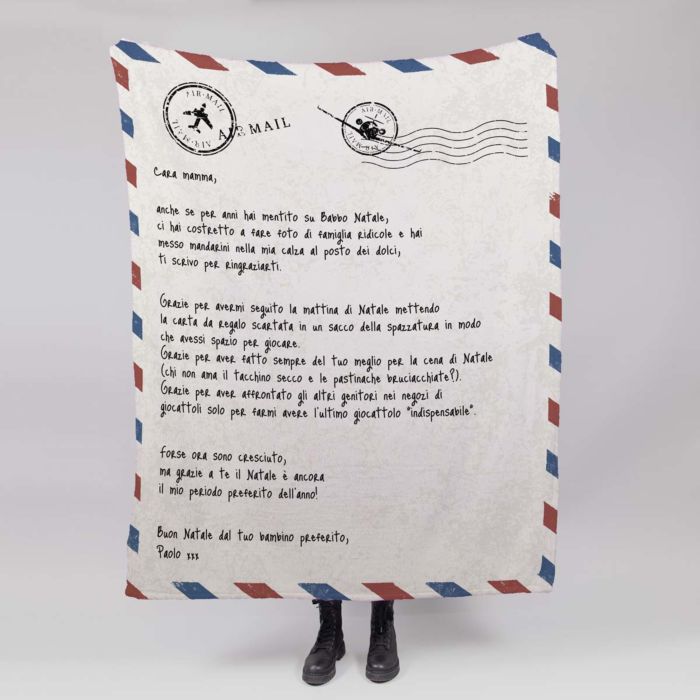 Coperta Personalizzata con Lettera
