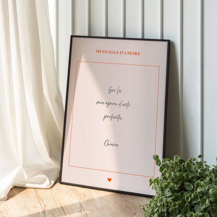 Poster Personalizzato Lettera d'Amore