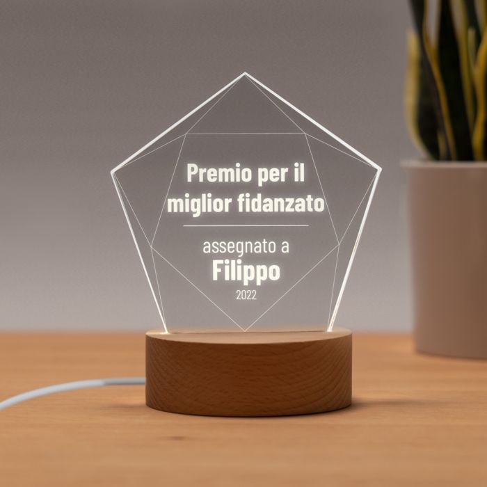 Lampada LED Stella Personalizzata