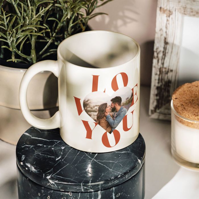 Tazza Personalizzata Cuore con Foto