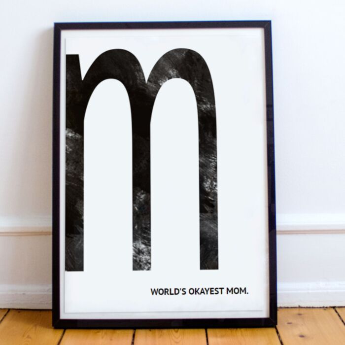 Poster Personalizzabile Monogramma
