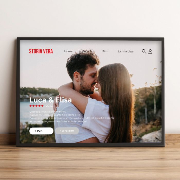 Poster Personalizzato in Stile Netflix Idee Regalo