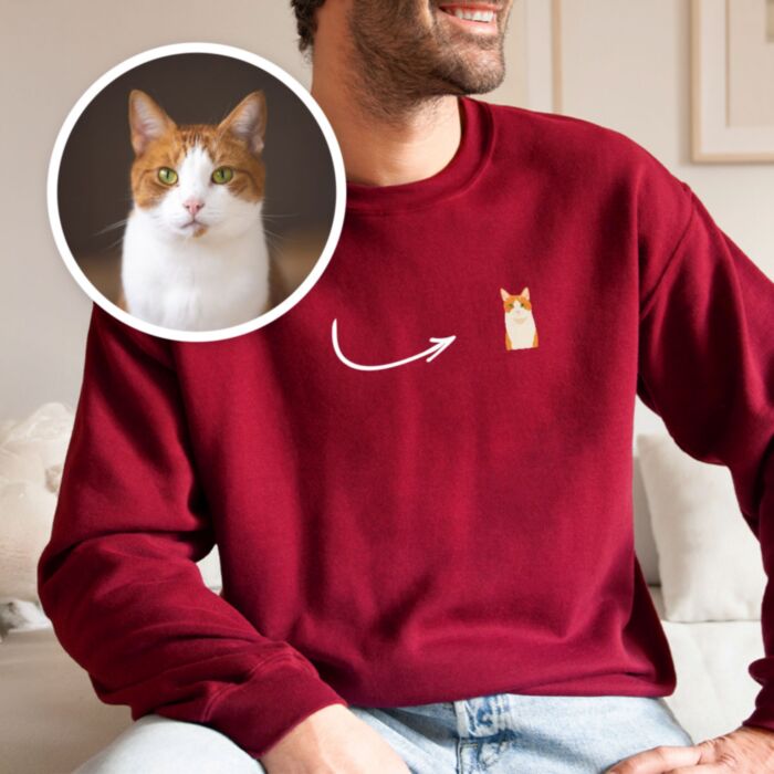 Felpa Personalizzata con Foto del Cane