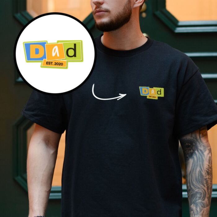 Maglietta con Scritta Personalizzata Papa Memphis