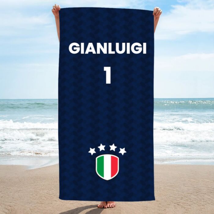 Asciugamano Personalizzato con Nome e Numero Mondiali