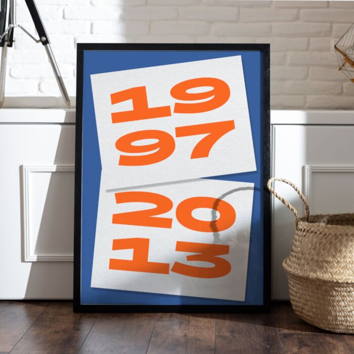 Poster Personalizzato con Stampa Anni 