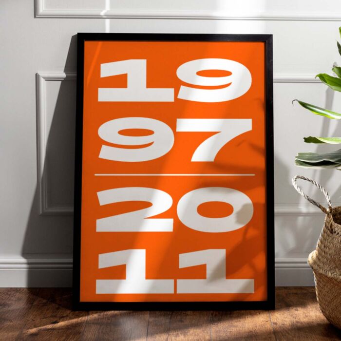 Poster Personalizzato con Due Anni in XXL