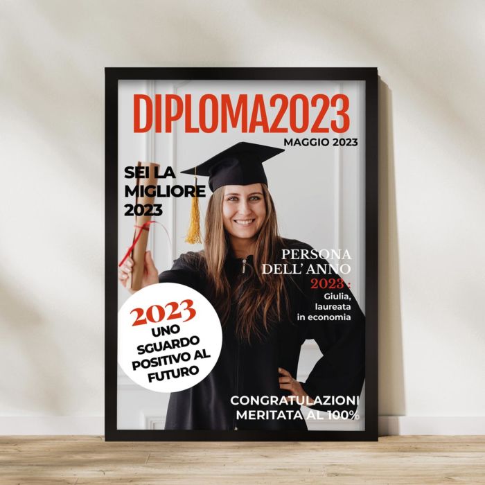 Poster Personalizzato in Stile Copertina di Rivista