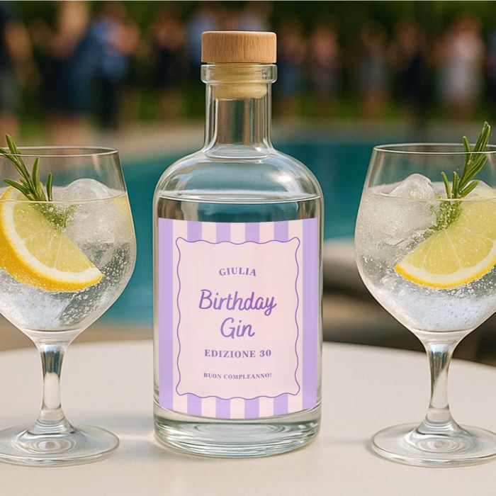 Gin Personalizzato con Etichetta Retrò