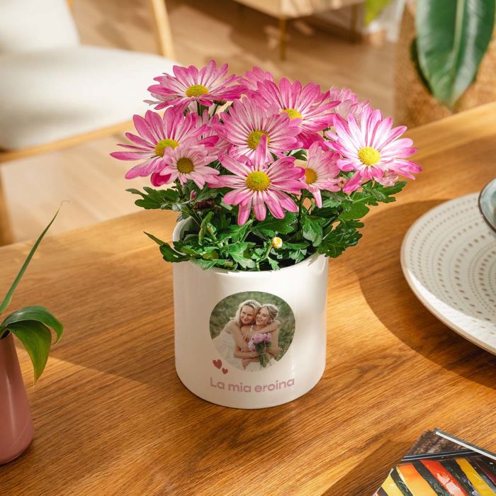 Vaso per Piante Personalizzato con Foto e Testo